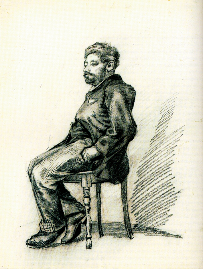  文森特·威廉·梵高  Vincent Willen Van Gogh —— 坐着的男人 (3)